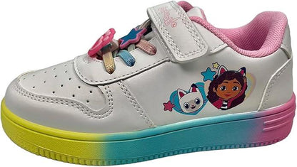 Kids Girls Gabbys Dollhouse Trainers Officially Licensed Rainbow Sole Sneakers
