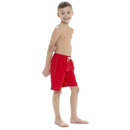 A2Z Kids Boys Beach Plain Swim Lightweight Contrast Thread Detail Boardshorts