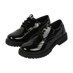 A2Z Girls Teens Ladies Brogue School University Office Lace Up PU Leather Shoes