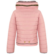 A2Z 4 Kids Girls Jacket Kids Stylish Dusty Pink._Padded Puffer Bubble Fur Collar Quilted Warm Thick Coat Jackets 3 4 5 6 7 8 9 10 11 12 13 Years