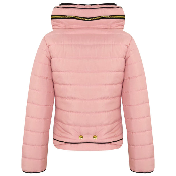 A2Z 4 Kids Girls Jacket Kids Stylish Dusty Pink._Padded Puffer Bubble Fur Collar Quilted Warm Thick Coat Jackets 3 4 5 6 7 8 9 10 11 12 13 Years