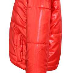 Girls Jacket Kids Wetlook Cropped Padded Quilted Puffer Bubble Jackets Coat 5-13