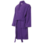 A2Z 4 Kids Terry Towelling Shawl Collar Purple Bath Robe Dressing Gown Beach Bathing Swimming Surfing Soft 100% Cotton Bathrobe For Children Girls - Age 5-13 Years