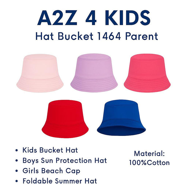 Girls Boys Bucket Hat 100%Cotton Foldable Summer Sun Hat UV Protection Beach Cap