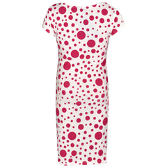 Girls Dresses Kids Pink Polka Dot Print Crop Top Legging Midi Skater Dress 7-13Y
