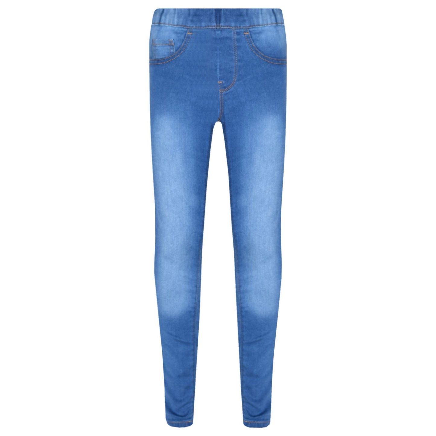 Kids Stretchy Jeans Girls Denim Jeggings Pants Trousers Leggings Age 5-13 Years