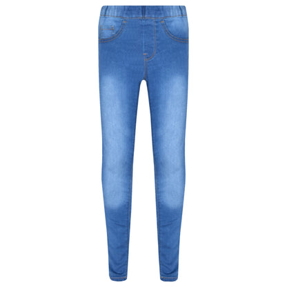Kids Stretchy Jeans Girls Denim Jeggings Pants Trousers Leggings Age 5-13 Years