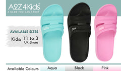A2Z Kids Girls Ladies EVA Summer Sliders Waterproof Shower Pool Slippers Sandals