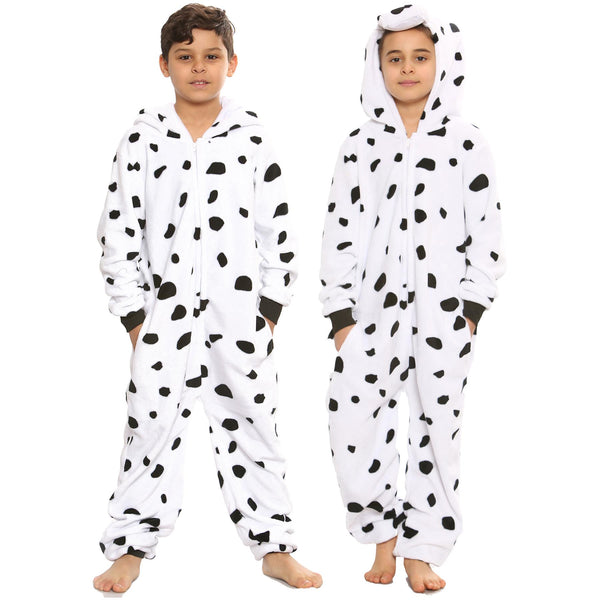 A2Z Onesie One Piece Kids Animal Pyjamas Dalmatian Sleepsuit Costume Girls Boys