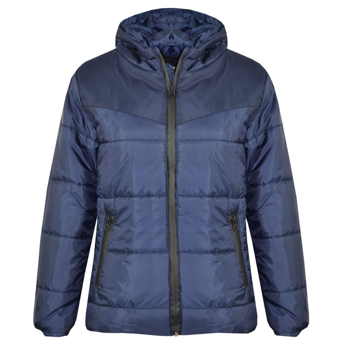 Boys Girls Jacket Kids Padded Puffer Bubble Hooded Zipped Warm Thick Coats 3-13