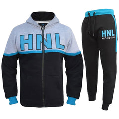 Kids Boys Girls Tracksuit Designer HNL Zipped Top Bottom Jogging Suit 7-13 Years