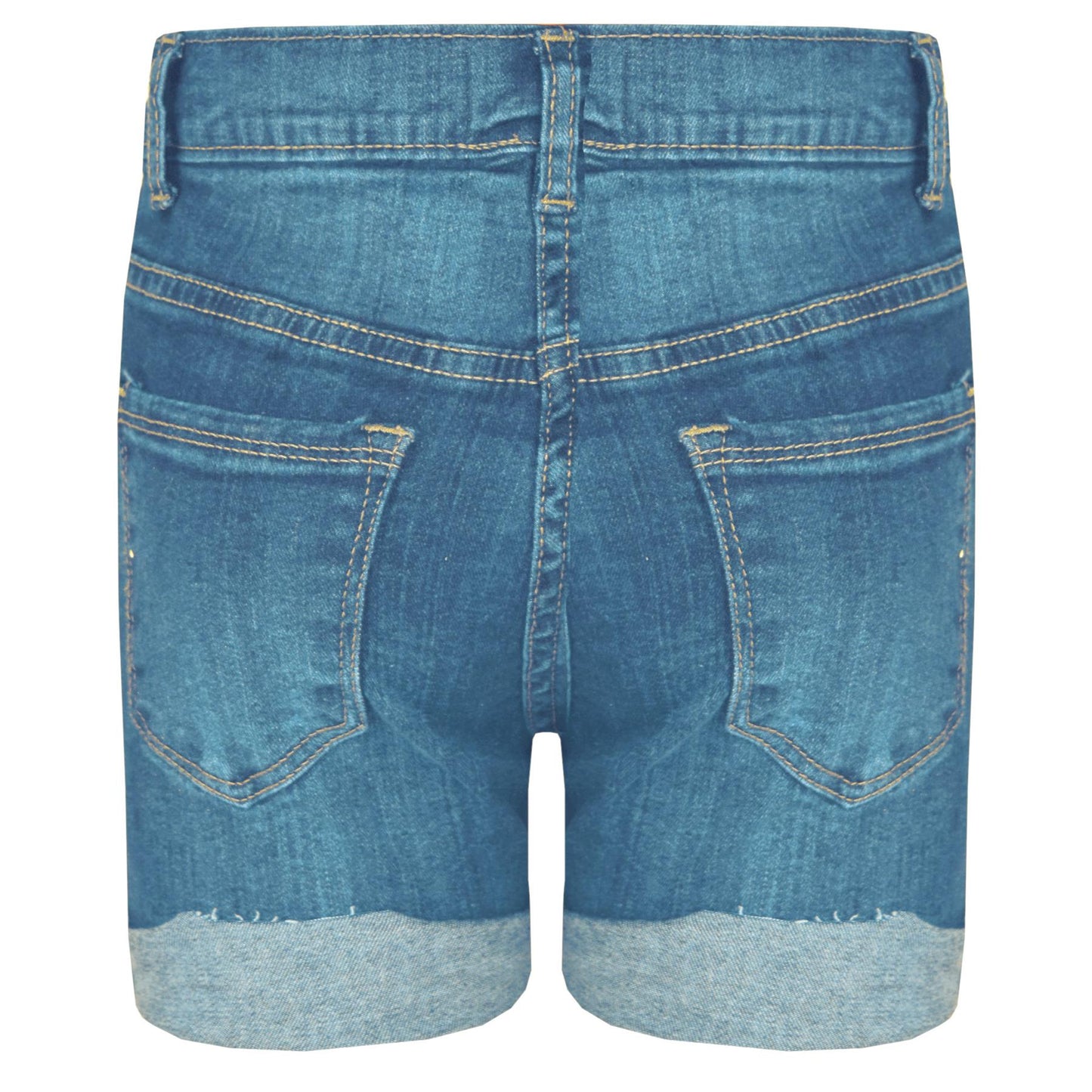 Kids Shorts Boys Girls Denim Ripped Chino Bermuda Shorts Knee Length 5-13 Years
