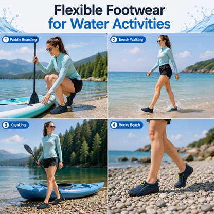 A2Z Ladies Aqua Swim Shoes Neoprene Water Beach Pool Footwear UK Sizes 3 to 6