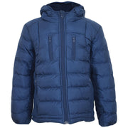 A2Z Kids Boys Fashion Padded Casual School Jacket Navy Bubble Coat Urban Winter Wear