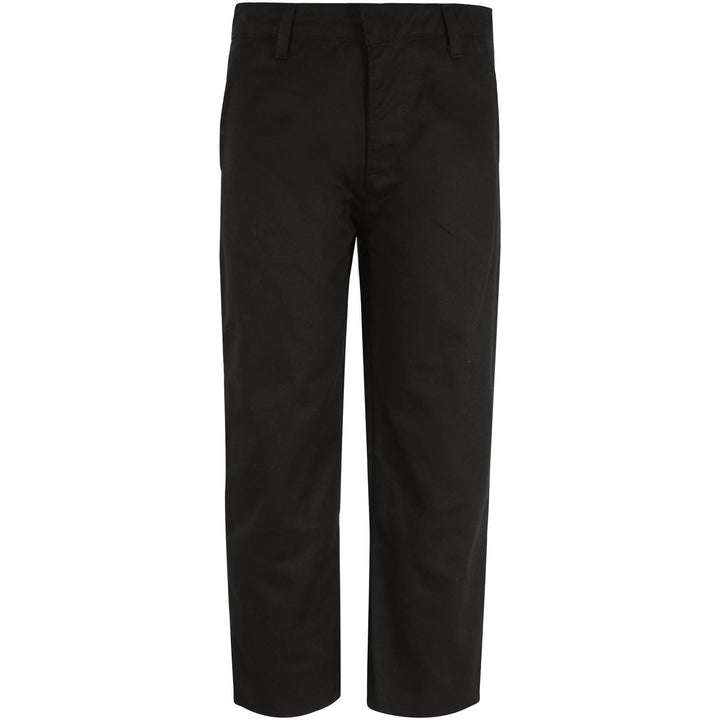Kids Boys Pants Plain School Uniform Pull Up Regular Fit School Trouser - A2Z 4 Kids