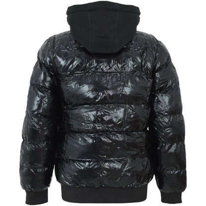 Kids Girls Boys Fashion Shiny Padded Jacket Metallic Wet Look Bubble Coat
