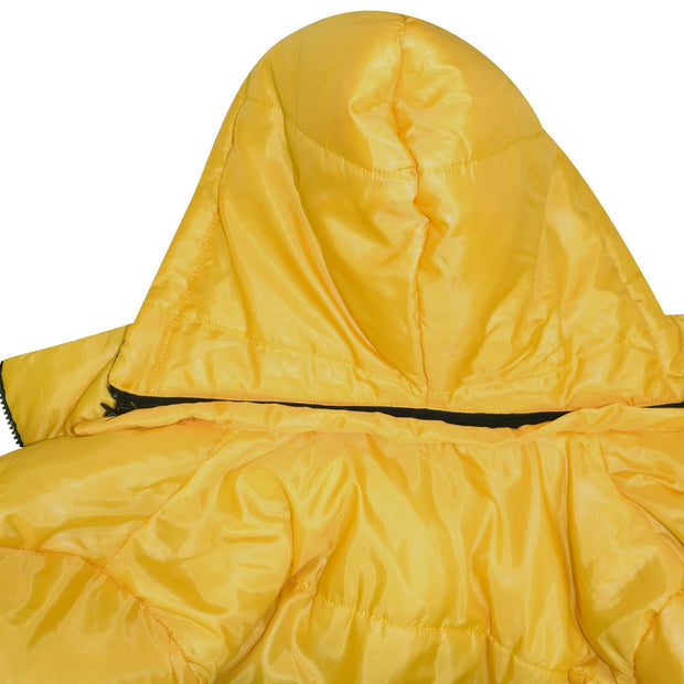 Girls Jackets Kids Reversible Cropped Hooded Padded Puffer Jacket Coat 5-13 Year