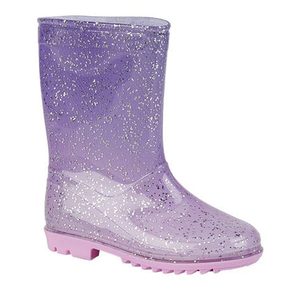 Kids Girls Anti-Skid Waterproof Rubber Wellies Lightweight Kids Wellington Boots