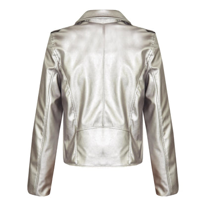 PU Leather Jacket Waterproof Girls Age 5-13 Years