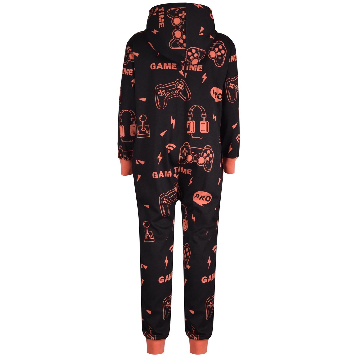 A2Z Onesie One Piece Kids Pyjamas Sleepsuit Blue Game Time Costume Girls Boys