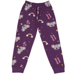 Kids Girls Pyjamas Children PJs 2 Piece Set Rainbow Koala Loungewear Pyjamas Set
