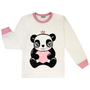 A2Z 4 Kids Girls Boys Christmas Pyjamas Children PJs 2 Piece Festive Set Panda Animal Santa Print Baby Pink Lounge Suit for Children Unisex Top Bottom Pyjamas Loungewear Gifts Age 2-3, 3-4, 5-6, 7-8, 9-10, 11-12 & 13 Years