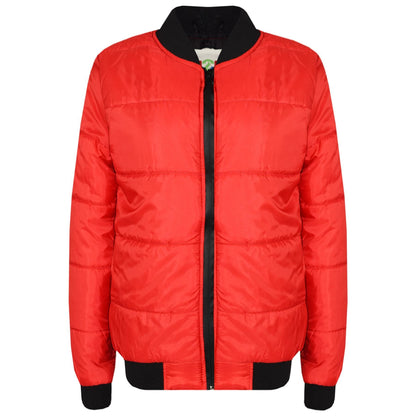 Kids Bomber Jacket Lightweight Puffer Coat School Fashion For Girls Boys 5-13 Yr