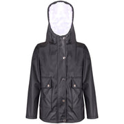 PU Raincoat Jacket Windbreaker Waterproof Parka Hooded For Girls Boys Age 5-13 Years