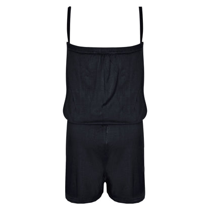 Kids Girls Plain Color Playsuit Trendy Summer All In One Jumpsuit New Age 5-13 Y