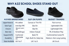 A2Z Girls Teens Ladies Brogue School University Office Lace Up PU Leather Shoes