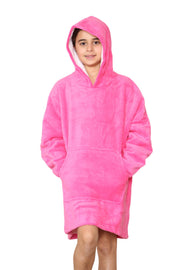 Kids Girls Boys Ultra Soft Oversized Hoodie Snuggle Plush Sherpa Fleece Lining