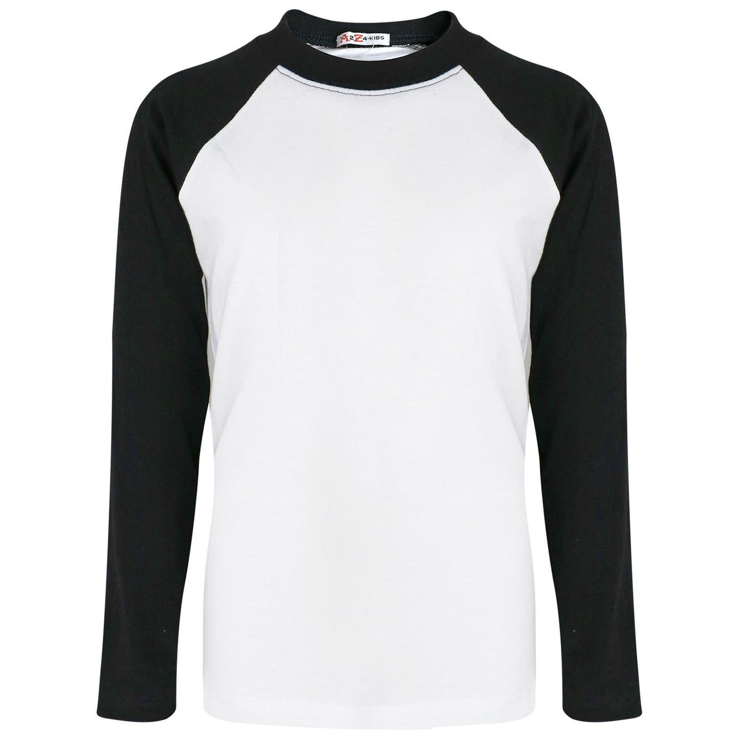 Kids Boys Girls T Shirts Plain Baseball Long Raglan Sleeves Sports Tees 2-13 Yrs
