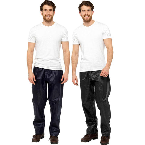 A2Z Mens Waterproof Trousers Quick Dry Overtrousers Windproof Outdoor Rain Pants
