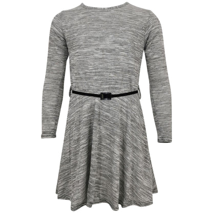 Kids Girls Skater Dress Summer Party Dance Long Sleeves Dresses Age 3-13 Years