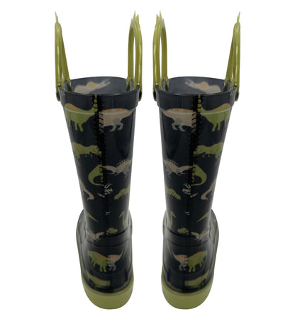 Dinosaur Wellington Boots Boys Girls PVC Rain Wellies Non-Slip Waterproof Shoes