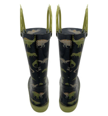 Dinosaur Wellington Boots Boys Girls PVC Rain Wellies Non-Slip Waterproof Shoes
