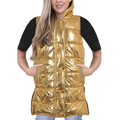 Ladies Oversized Gilet Long Line Style Jacket Long Sleeveless Fashion Women Coat