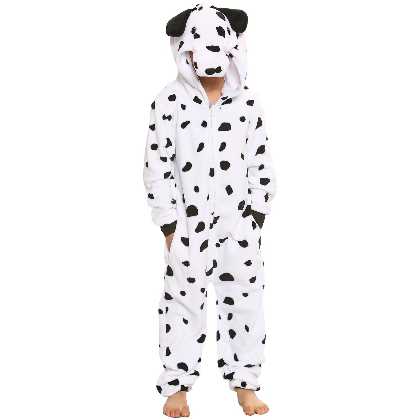 A2Z Onesie One Piece Kids Animal Pyjamas Dalmatian Sleepsuit Costume Girls Boys