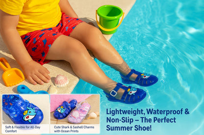 A2Z 4 Kids Girls Boys Jelly Sandals Summer Beach Pool Shoes Non-Slip PVC Sandal