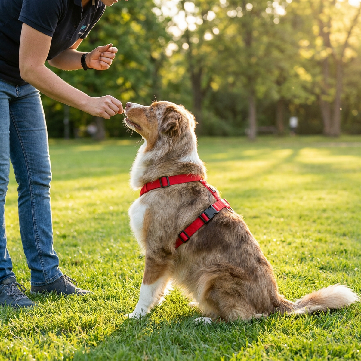 A2Z Padded Dog Harness Adjustable Lightweight Pet Harness 85 x 70 cm