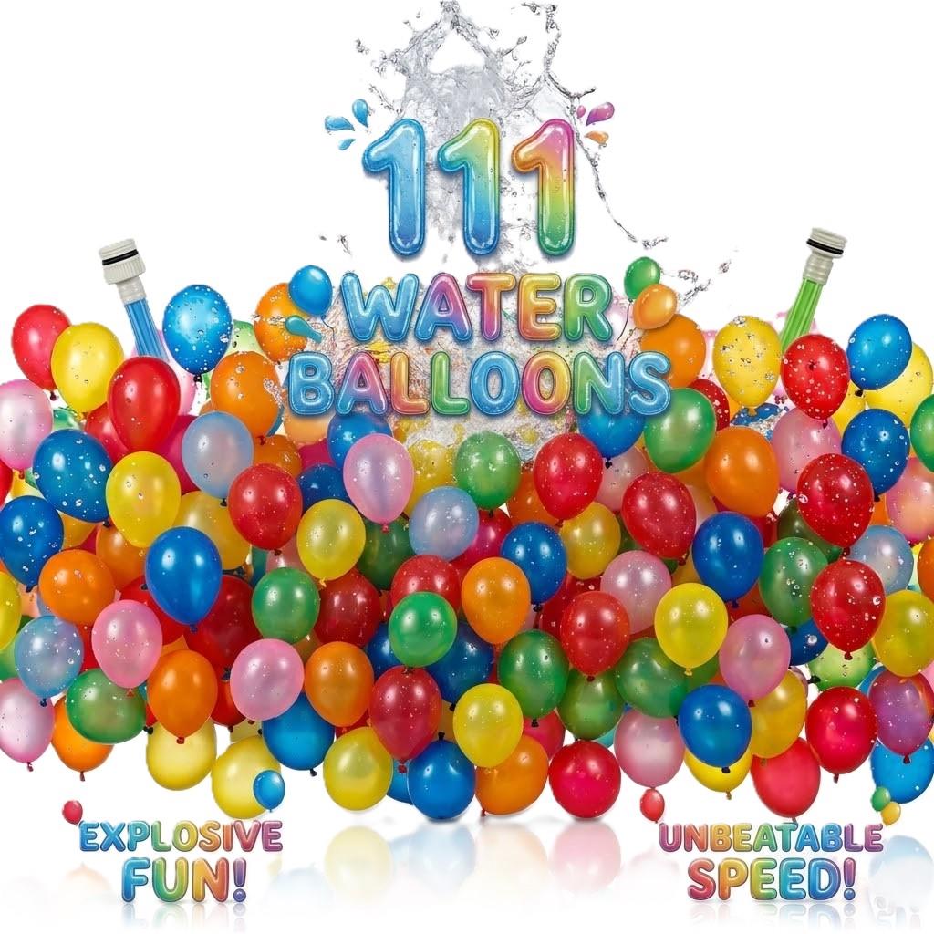 A2Z Super Fast Fill Water Balloons with Tap Adaptor 37, 111 and 555 PCS