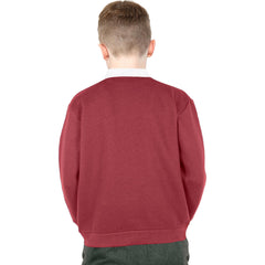 Kids Girls Boys Sweatshirt  Plain Crew Round Neck Uniform  Age 2-13 Years