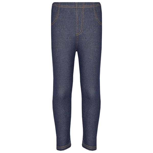 Kids Girls Stretchy Jeggings Black Denim Jeans Pants Leggings Trousers 2-13 Year