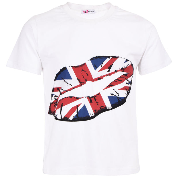 Kids Girls Boys T Shirts England Football World Cup Top & Tees Age 5-13 Years