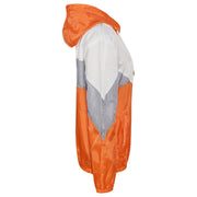 A2Z 4 Kids Windbreaker Orange Waterproof Raincoat Jackets Contrast Panels Shower Resistant Lightweight Hooded Coat Girls Boys Age 5-13 Years