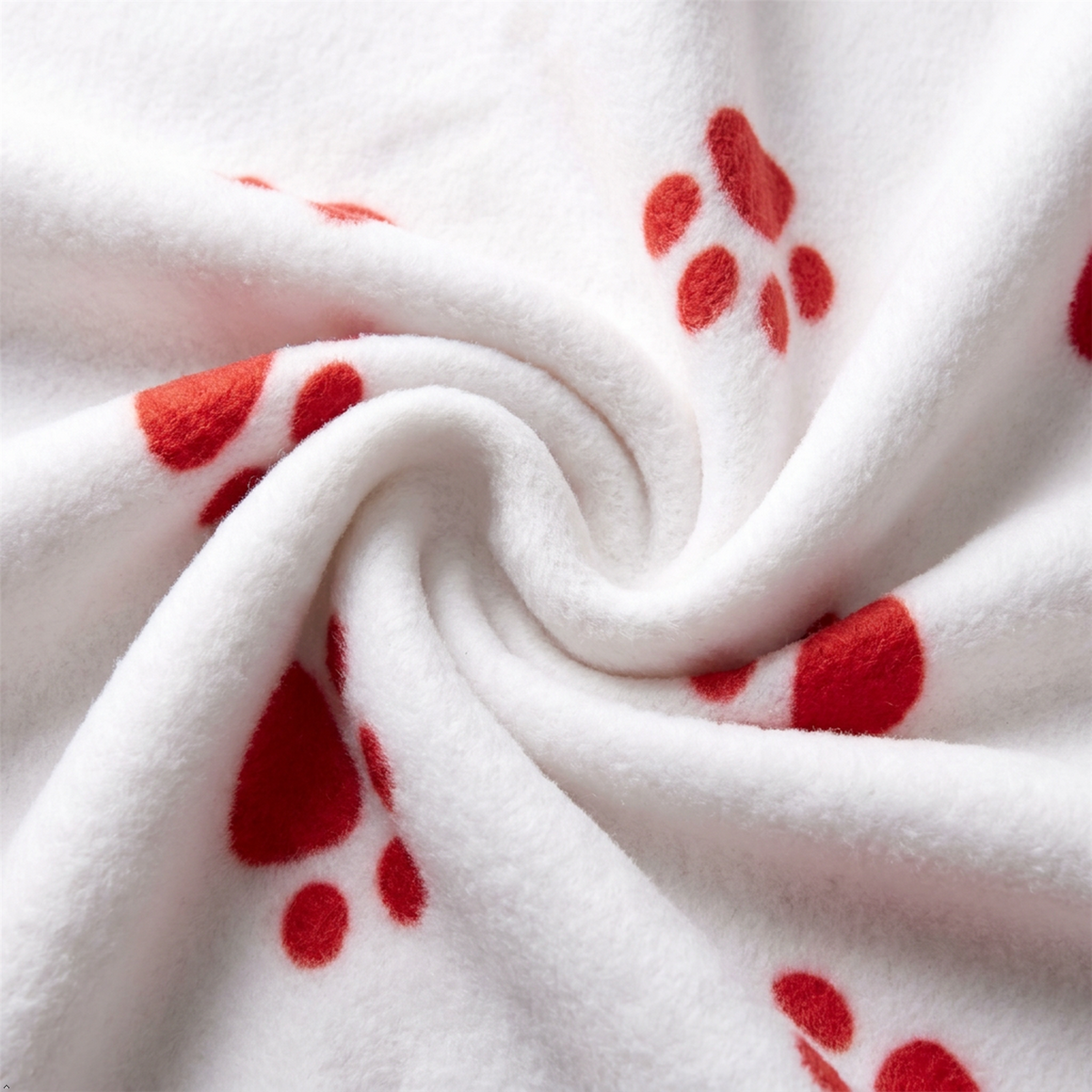A2Z Cosy Fleece Pet Blanket 70 x 70 cm Soft Paw Print Polyester Mat