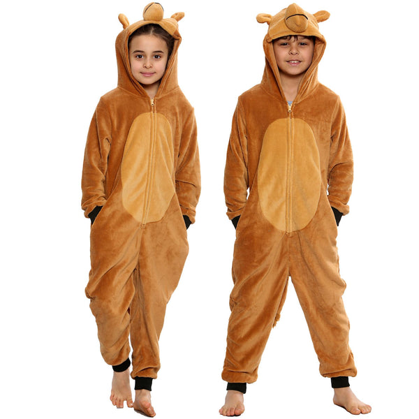 Kids Fleece A2Z Onesie One Piece Jumpsuit Camel Costume Xmas Gift Boys Girls