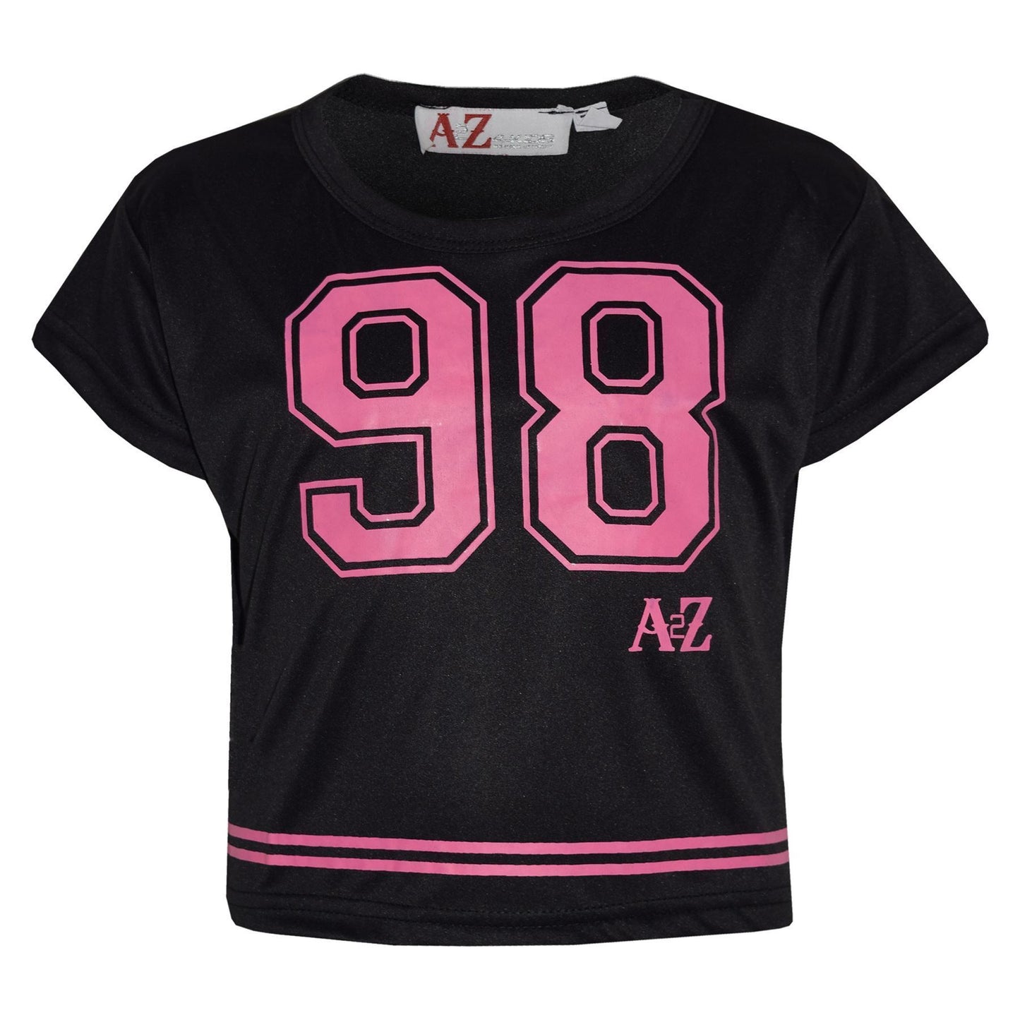 A2Z4Kids Girls Top Kids 98 Print Stylish Fashion T Shirt Crop Top New Age 5-13Yr