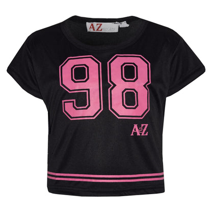 A2Z4Kids Girls Top Kids 98 Print Stylish Fashion T Shirt Crop Top New Age 5-13Yr