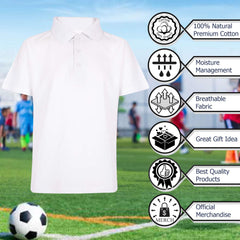 Kids Boys T Shirts Plain Polo Summer Fashion Soft Feel Tank Top & Tees 3-13 Year